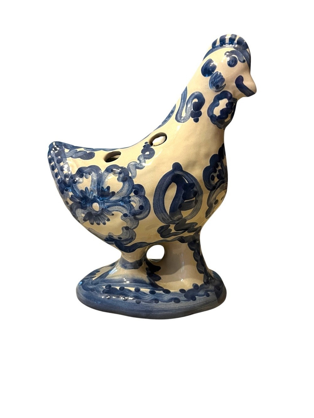 Rare Vintage MA Hadley Chicken Hen Planter Utensil Holder Excellent Condition